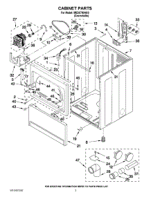 02 - Cabinet Parts parts for Maytag Dryer MEDX700AG0 / from AppliancePartsPros.com