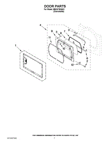 04 - Door Parts parts for Maytag Dryer MEDX700AG0 / from AppliancePartsPros.com