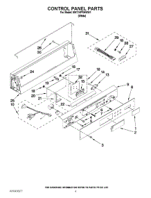 02 - Control Panel Parts parts for Maytag Washer MAT14PRAWW1 / from AppliancePartsPros.com