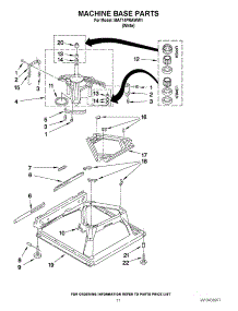 06 - Machine Base Parts parts for Maytag Washer MAT14PRAWW1 / from AppliancePartsPros.com
