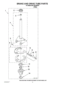 07 - Brake And Drive Tube Parts parts for Maytag Washer MAT14PRAWW1 / from AppliancePartsPros.com