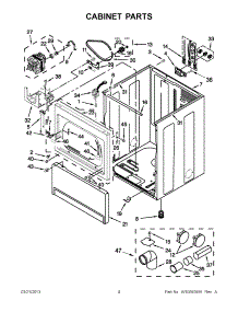 02 - Cabinet Parts parts for Maytag Dryer MEDX700AG1 / from AppliancePartsPros.com