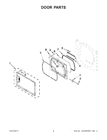 04 - Door Parts parts for Maytag Dryer MEDX700AG1 / from AppliancePartsPros.com