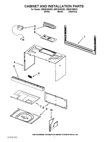 06 - Cabinet And Installation Parts parts for Maytag Microwave MMV6180WS1 / from AppliancePartsPros.com