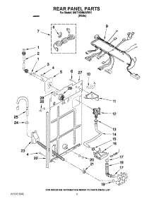03 - Rear Panel Parts parts for Maytag Washer MAT15MNAWW1 / from AppliancePartsPros.com