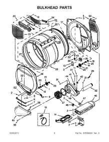 03 - Bulkhead Parts parts for Maytag Dryer MEDX700XL1 / from AppliancePartsPros.com