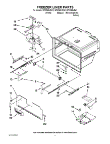 06 - Freezer Liner Parts parts for Maytag Refrigerator MFI2569VEW2 / from AppliancePartsPros.com