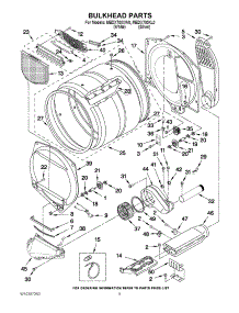 03 - Bulkhead Parts parts for Maytag Dryer MEDX700XW0 / from AppliancePartsPros.com