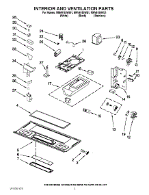 03 - Interior And Ventilation Parts parts for Maytag Microwave MMV6180WW1 / from AppliancePartsPros.com