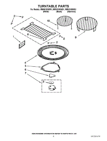 05 - Turntable Parts parts for Maytag Microwave MMV6180WW1 / from AppliancePartsPros.com