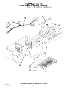 05 - Icemaker Parts parts for Maytag Refrigerator MFI2569YEB1 / from AppliancePartsPros.com
