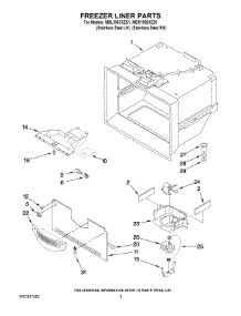 02 - Freezer Liner Parts parts for Maytag Refrigerator MBR1953XES1 / from AppliancePartsPros.com