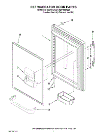 05 - Refrigerator Door Parts parts for Maytag Refrigerator MBR1953XES1 / from AppliancePartsPros.com