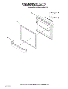 03 - Freezer Door Parts parts for Maytag Refrigerator MBR1953XES2 / from AppliancePartsPros.com