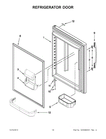 05 - Refrigerator Door parts for Maytag Refrigerator MBR1953XES3 / from AppliancePartsPros.com