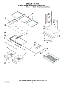 03 - Shelf Parts parts for Maytag Refrigerator MFI2569YEM2 / from AppliancePartsPros.com