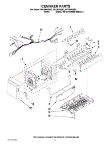 05 - Icemaker Parts parts for Maytag Refrigerator MFI2569YEM2 / from AppliancePartsPros.com