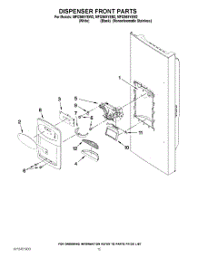 08 - Dispenser Front Parts parts for Maytag Refrigerator MFI2569YEM2 / from AppliancePartsPros.com