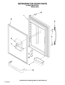 04 - Refrigerator Door Parts parts for Maytag Refrigerator MBR1953YES0 / from AppliancePartsPros.com