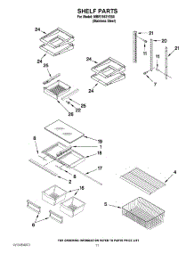 06 - Shelf Parts parts for Maytag Refrigerator MBR1953YES0 / from AppliancePartsPros.com