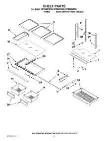 03 - Shelf Parts parts for Maytag Refrigerator MFI2569YEW0 / from AppliancePartsPros.com