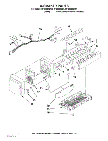 05 - Icemaker Parts parts for Maytag Refrigerator MFI2569YEW0 / from AppliancePartsPros.com