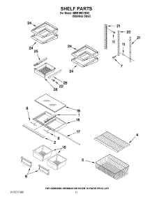 06 - Shelf Parts parts for Maytag Refrigerator MBR1953YES2 / from AppliancePartsPros.com