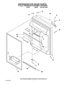 04 - Refrigerator Door Parts parts for Maytag Refrigerator MTB2254EEB03 / from AppliancePartsPros.com