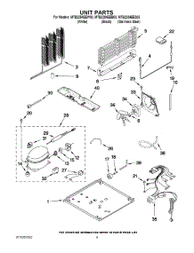 05 - Unit Parts parts for Maytag Refrigerator MTB2254EEB03 / from AppliancePartsPros.com