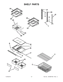 06 - Shelf Parts parts for Maytag Refrigerator MBR1953YES4 / from AppliancePartsPros.com