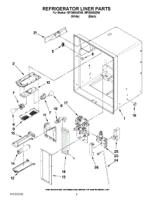 02 - Refrigerator Liner Parts parts for Maytag Refrigerator MFI2665XEB6 / from AppliancePartsPros.com