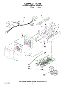 05 - Icemaker Parts parts for Maytag Refrigerator MFI2665XEB6 / from AppliancePartsPros.com