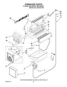 08 - Icemaker Parts parts for Maytag Refrigerator MBR1956KES7 / from AppliancePartsPros.com