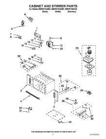05 - Cabinet And Stirrer Parts parts for Maytag Oven MMW9730AB00 / from AppliancePartsPros.com