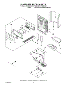 08 - Dispenser Front Parts parts for Maytag Refrigerator MFI2665XEM1 / from AppliancePartsPros.com