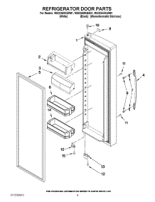 06 - Refrigerator Door Parts parts for Maytag Refrigerator MSD2559XEB01 / from AppliancePartsPros.com