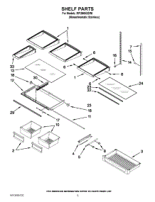 03 - Shelf Parts parts for Maytag Refrigerator MFI2665XEM6 / from AppliancePartsPros.com