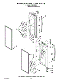 07 - Refrigerator Door Parts parts for Maytag Refrigerator MFI2665XEM6 / from AppliancePartsPros.com