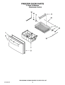 10 - Freezer Door Parts parts for Maytag Refrigerator MFI2665XEM6 / from AppliancePartsPros.com