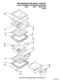 03 - Refrigerator Shelf Parts parts for Maytag Refrigerator MSD2559XEB03 / from AppliancePartsPros.com