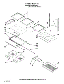 03 - Shelf Parts parts for Maytag Refrigerator MFI2665XEM7 / from AppliancePartsPros.com