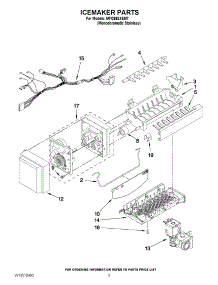 05 - Icemaker Parts parts for Maytag Refrigerator MFI2665XEM7 / from AppliancePartsPros.com