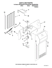 09 - Air Flow Parts parts for Maytag Refrigerator MSD2559XEB04 / from AppliancePartsPros.com