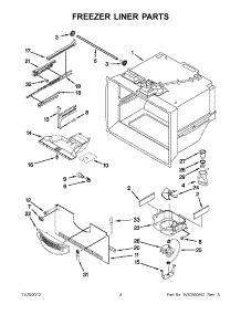 02 - Freezer Liner Parts parts for Maytag Refrigerator MBR1957WES3 / from AppliancePartsPros.com