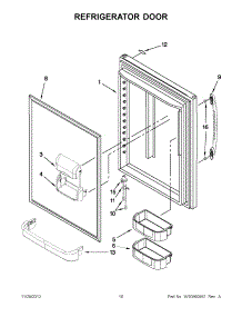 05 - Refrigerator Door parts for Maytag Refrigerator MBR1957WES3 / from AppliancePartsPros.com