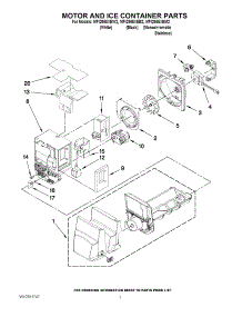 04 - Motor And Ice Container Parts parts for Maytag Refrigerator MFI2665XEW2 / from AppliancePartsPros.com