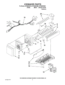 05 - Icemaker Parts parts for Maytag Refrigerator MFI2665XEW2 / from AppliancePartsPros.com