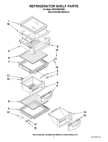 03 - Refrigerator Shelf Parts parts for Maytag Refrigerator MSD2559XEM02 / from AppliancePartsPros.com