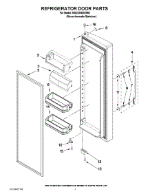 05 - Refrigerator Door Parts parts for Maytag Refrigerator MSD2559XEM02 / from AppliancePartsPros.com