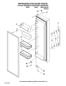 05 - Refrigerator Door Parts parts for Maytag Refrigerator MSD2559XEM03 / from AppliancePartsPros.com